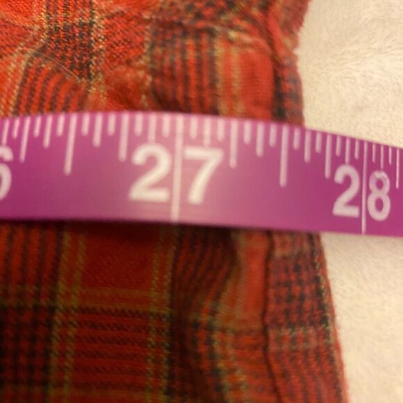 Columbia Sportswear Dark Red and Navy Plaid Button Down Shirt Sz 2XB - Picture 10 of 12